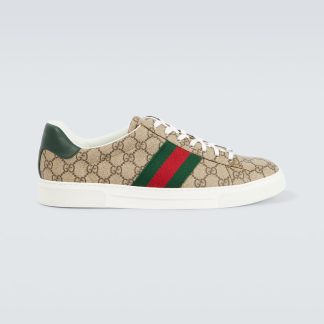 Billigdesigner Gucci Ace GG Supreme Turnschuhe mehrfarbig