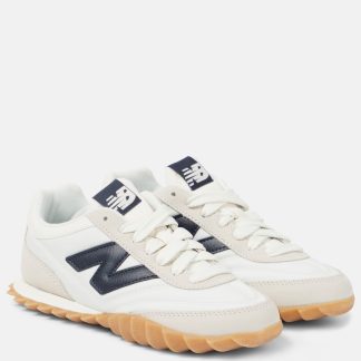 Billigdesigner New Balance RC30 Turnschuhe mit Wildlederbesatz weiß