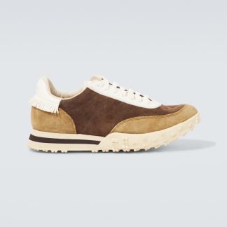 Billigdesigner Visvim Hospoa Runner Wildleder Turnschuhe braun