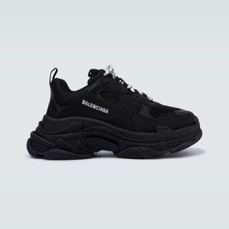 Designer kaufen Balenciaga Triple S Turnschuhe schwarz