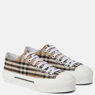 Designer kaufen Burberry Burberry Check Leinwand Turnschuhe mehrfarbig