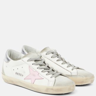 Designer kaufen Golden Goose Super-Star Leder Turnschuhe weiß