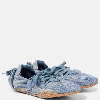 Großhandel Luxus Acne Studios Denim Turnschuhe blau