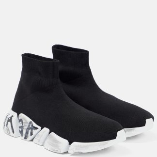 Großhandel Luxus Balenciaga Speed 2.0 Turnschuhe schwarz