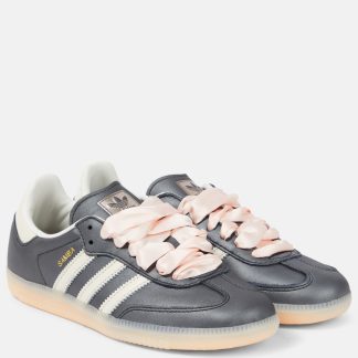 Großhandelsdesigner Adidas Samba OG Leder Turnschuhe schwarz