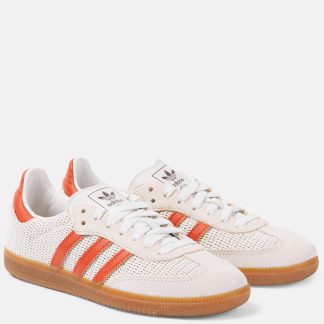 Großhandelsdesigner Adidas Samba OG Turnschuhe mit Wildlederbesatz weiß