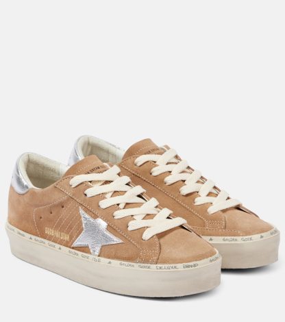 Großhandelsdesigner Golden Goose Hi-Star Wildleder Turnschuhe braun