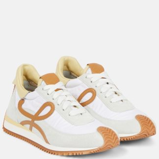 Großhandelsdesigner Loewe Flow Runner Wildleder Turnschuhe mehrfarbig