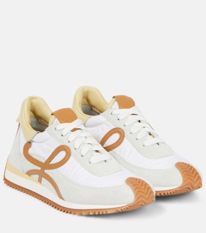 Großhandelsdesigner Loewe Flow Runner Wildleder Turnschuhe mehrfarbig