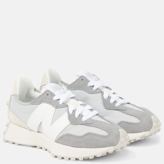 Großhandelsdesigner New Balance 327 Turnschuhe mit Wildlederbesatz grau