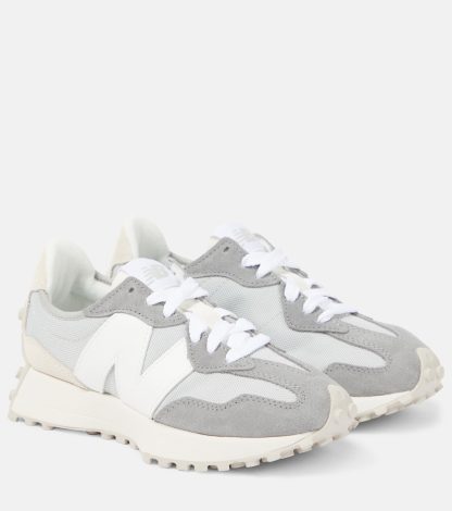 Großhandelsdesigner New Balance 327 Turnschuhe mit Wildlederbesatz grau