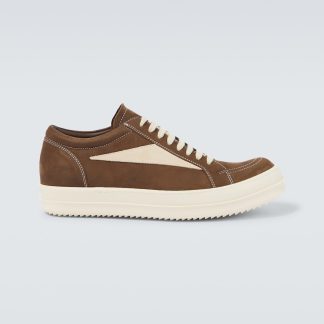 Großhandelsdesigner Rick Owens Wildleder-Sneaker braun