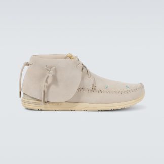 Großhandelsdesigner Visvim FBT Lhamo-Folk Turnschuhe aus Wildleder beige