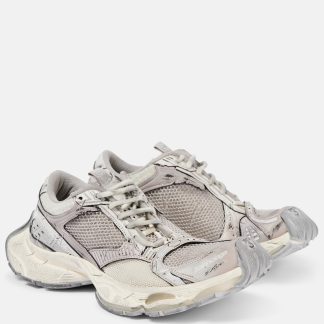 Hochwertiger Designer Balenciaga Hefter Turnschuhe grau