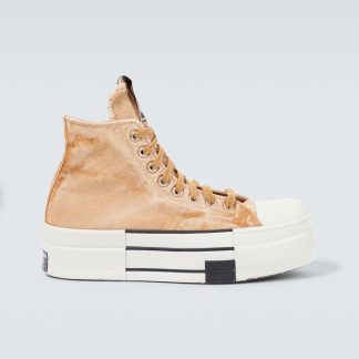 Hochwertiger Designer DRKSHDW by Rick Owens x Converse DBL DRKSTAR Chuck 70 Turnschuhe gelb