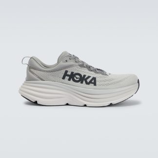 Hochwertiger Designer Hoka One One Bondi 8 Laufschuhe grau