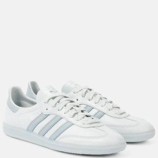 Hochwertiger Luxus Adidas Samba Decon Leder Turnschuhe weiß