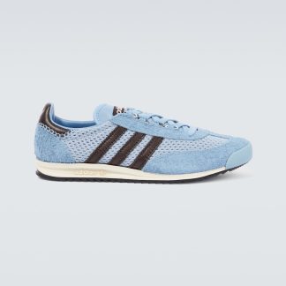 Luxus kaufen Adidas x Wales Bonner SL76 Turnschuhe mit Lederbesatz blau