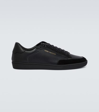 Luxus kaufen Saint Laurent Court Classic Low-Top Turnschuhe schwarz