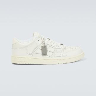 Mode-Luxus Amiri Skel Top Leder Low-Top Turnschuhe weiß