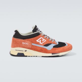 Mode-Luxus New Balance Made UK 1500 Leder Turnschuhe orange