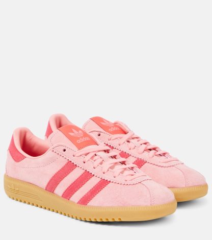 Modedesigner Adidas Bermuda Wildleder Turnschuhe rosa