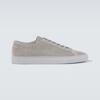 Modedesigner Common Projects Achilles Wildleder Turnschuhe grau