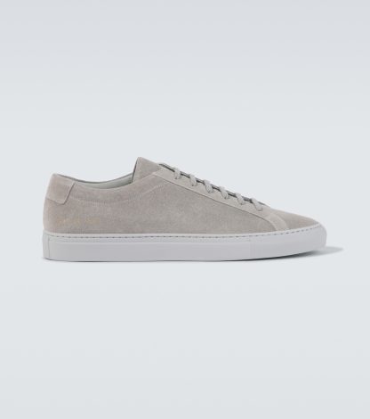 Modedesigner Common Projects Achilles Wildleder Turnschuhe grau