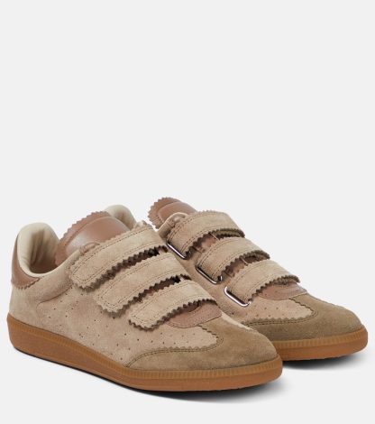 Modedesigner Isabel Marant Beth Low-Top Sneakers aus Wildleder braun