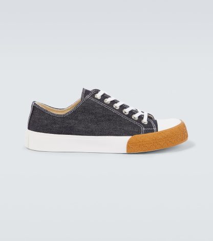 Modedesigner Loewe Bloc Denim Turnschuhe blau