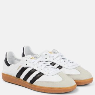 Replik-Designer Adidas Samba Leder Turnschuhe mehrfarbig