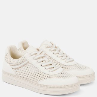 Replik-Designer Jimmy Choo Rimini Sneakers mit Nubukbesatz Neutrale