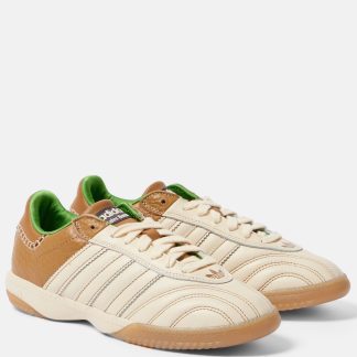 billiger Luxus Adidas x Wales Boner Samba Leder Turnschuhe beige