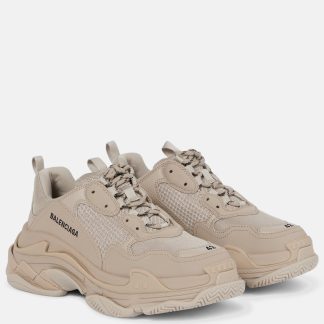 billiger Luxus Balenciaga Triple S Turnschuhe beige