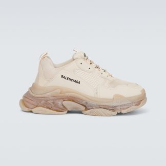 billiger Luxus Balenciaga Triple S Turnschuhe weiß