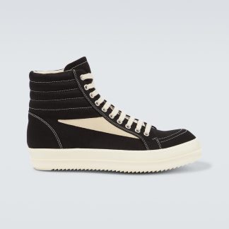 billiger Luxus DRKSHDW by Rick Owens Canvas Turnschuhe schwarz