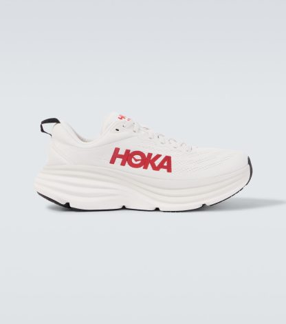 billiger Luxus Hoka One One Bondi 8 Laufschuhe weiß