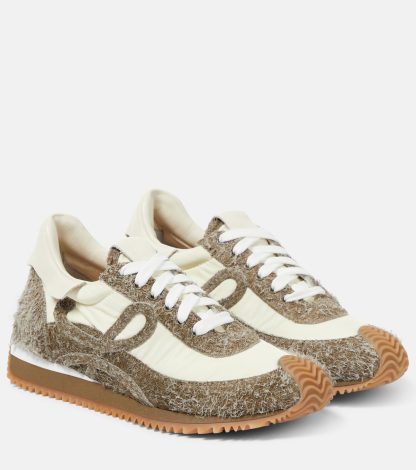 billiger Luxus Loewe Flow Runner Turnschuhe mit Wildlederbesatz mehrfarbig