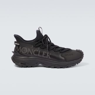 billiger Luxus Moncler TrailGrip Lite2 Ripstop Turnschuhe schwarz