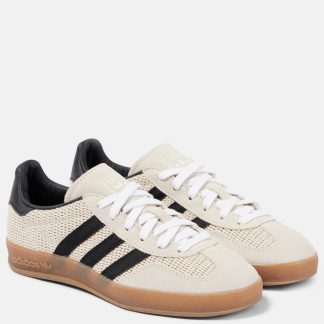 falscher Luxus Adidas Gazelledoor Sneakers mit Wildlederbesatz beige