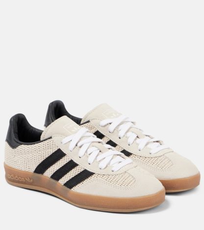 falscher Luxus Adidas Gazelledoor Sneakers mit Wildlederbesatz beige