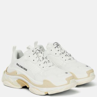 falscher Luxus Balenciaga Triple S Turnschuhe weiß