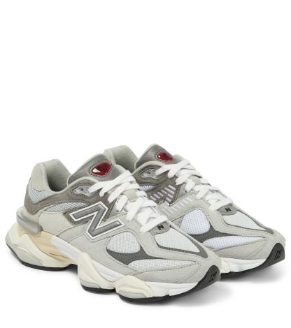 falscher Luxus New Balance 9060 Wildleder Turnschuhe grau