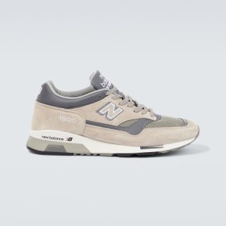 falscher Luxus New Balance Made UK 1500 Leder Turnschuhe grau