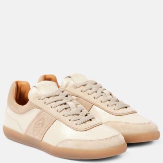 falscher Luxus Tods Tabs Sneakers aus Wildleder in Beige