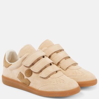 gefälschter Designer Isabel Marant Beth Wildleder Turnschuhe beige