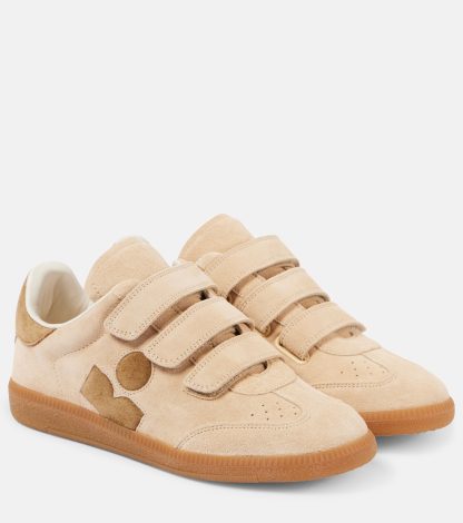 gefälschter Designer Isabel Marant Beth Wildleder Turnschuhe beige