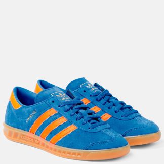 heißer Verkauf Designer Adidas Hamburg Wildleder Turnschuhe blau