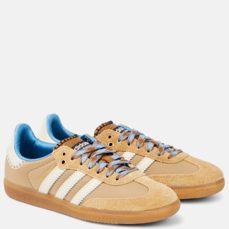 heißer Verkauf Designer Adidas x Wales Bonner Samba Leder Turnschuhe beige