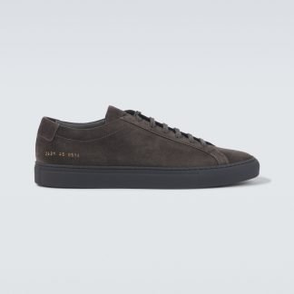 heißer Verkauf Designer Common Projects Achilles Wildleder Turnschuhe grau